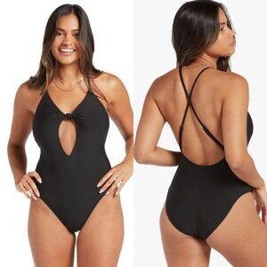 Volcom Simply Seamless One Piece Swimsuit Black